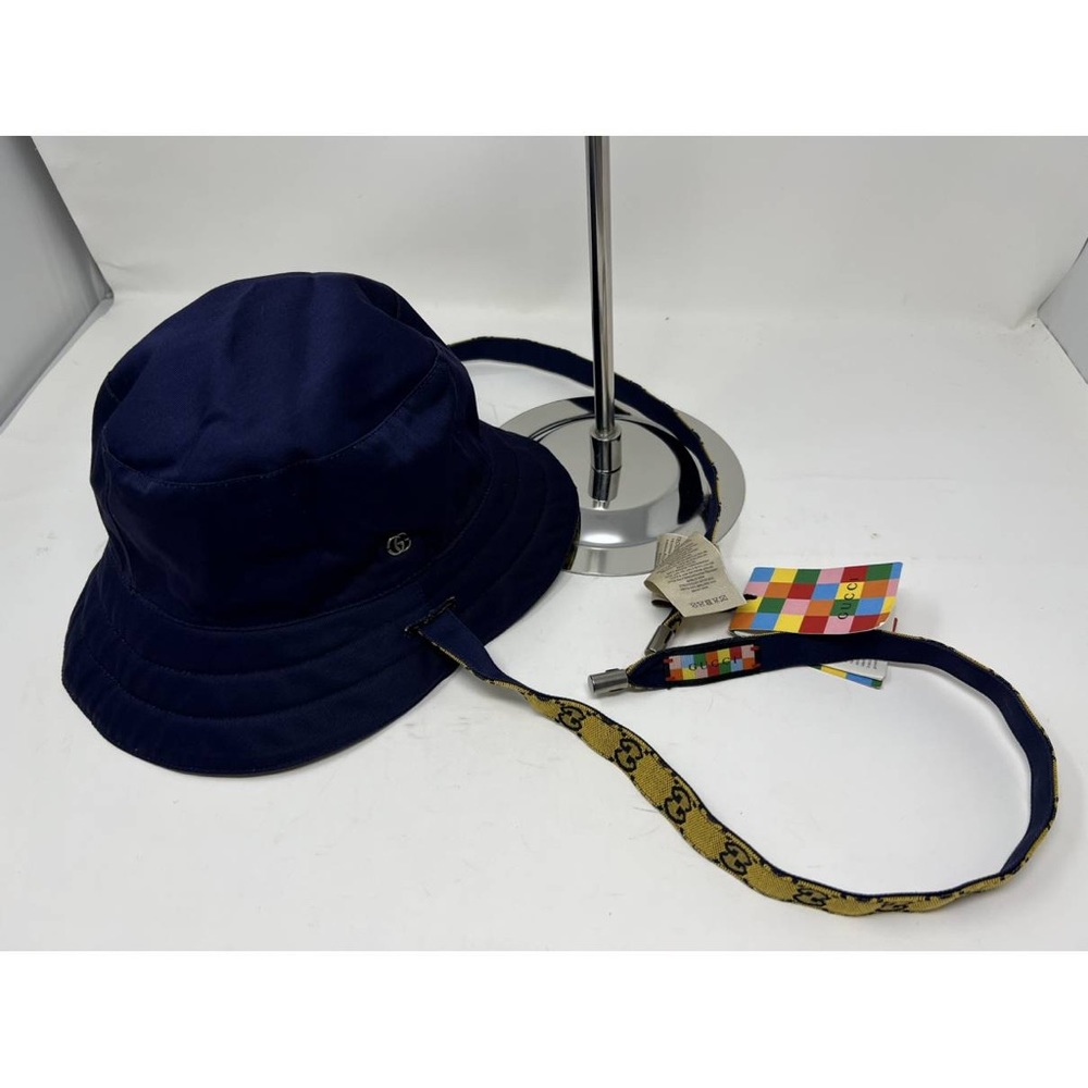 Gucci GG supreme monogram Multicolor canvas reversible bucket hat NWT - Picture 9 of 10